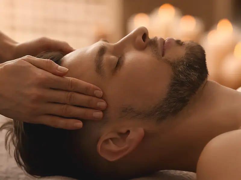 Head spa treatment for men hair growth